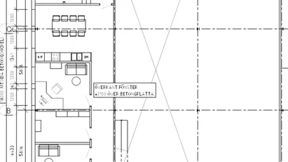 Lokal uthyres: Kontor 98 m² + Lager 206 m² med stora portar