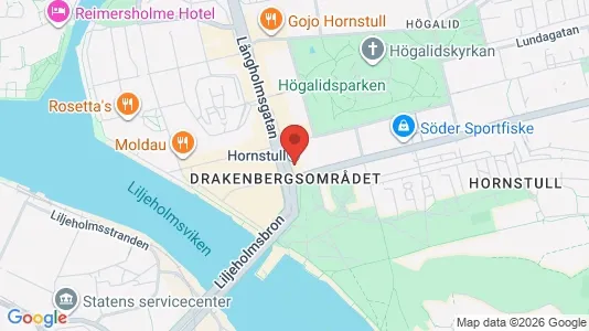 Kontorslokaler att hyra i Södermalm - kort over placeringen