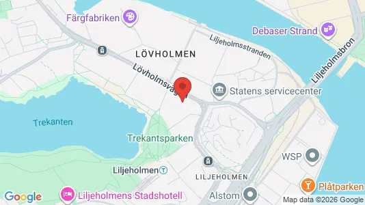 Kontorslokaler att hyra i Södermalm - kort over placeringen