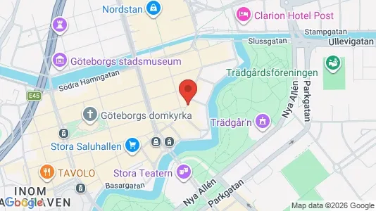Kontorslokaler att hyra i Göteborg Centrum - kort over placeringen