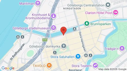 Kontorslokaler att hyra i Göteborg Centrum - kort over placeringen