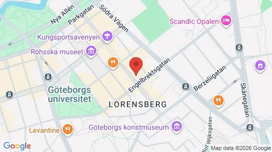 Kontorslokaler att hyra i Göteborg Centrum - kort over placeringen
