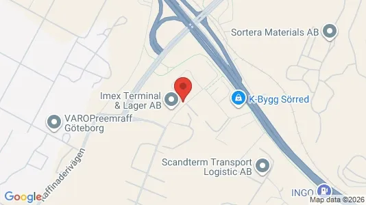 Kontorslokaler att hyra i Västra hisingen - kort over placeringen