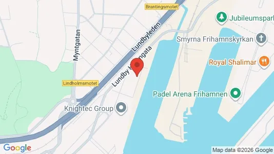 Kontorslokaler att hyra i Lundby - kort over placeringen