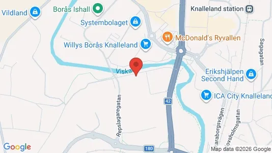 Kontorslokaler att hyra i Borås - kort over placeringen