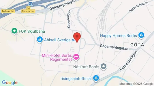 Kontorslokaler att hyra i Borås - kort over placeringen