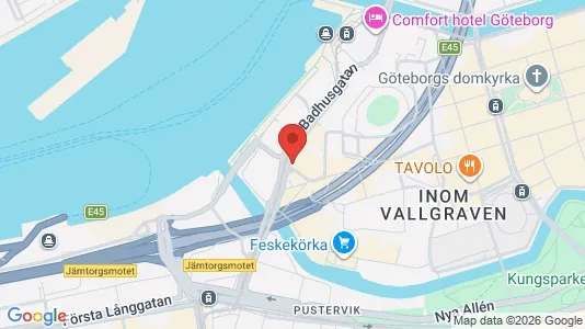 Kontorslokaler att hyra i Göteborg Centrum - kort over placeringen