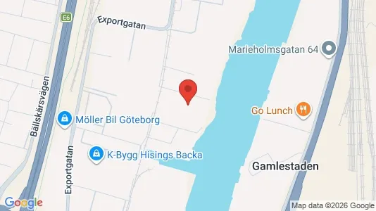 Kontorslokaler att hyra i Göteborg Östra - kort over placeringen