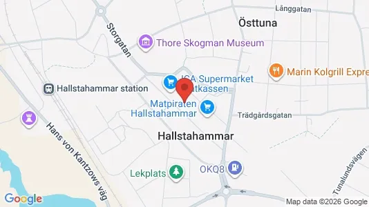 Kontorslokaler att hyra i Hallstahammar - kort over placeringen