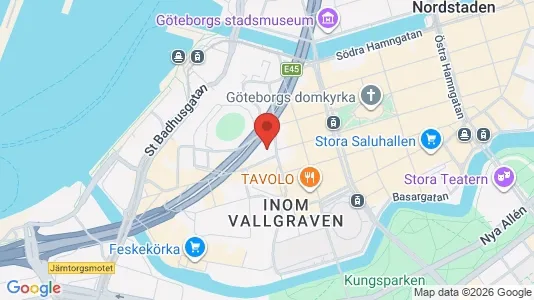 Kontorslokaler att hyra i Göteborg Centrum - kort over placeringen