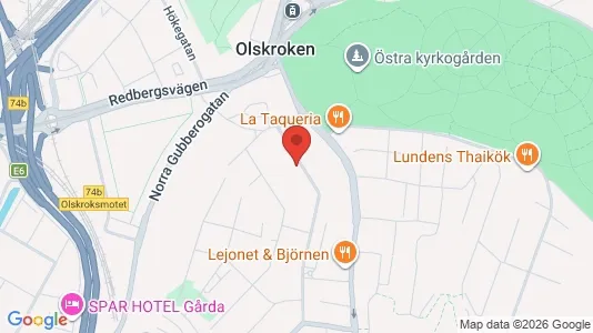 Kontorslokaler att hyra i Örgryte-Härlanda - kort over placeringen