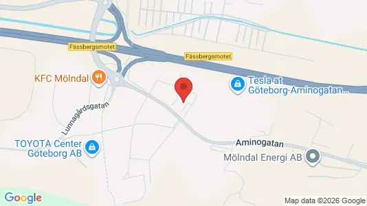 Coworking spaces att hyra i Mölndal - kort over placeringen