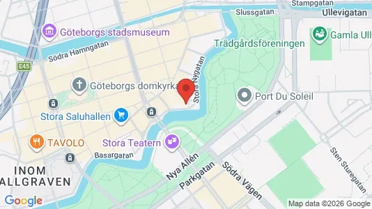 Kontorslokaler att hyra i Göteborg Centrum - kort over placeringen