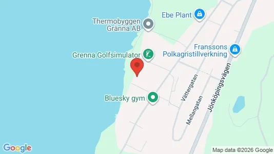 Kontorslokaler att hyra i Jönköping - kort over placeringen