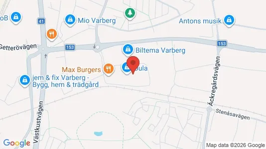 Kontorslokaler att hyra i Varberg - kort over placeringen