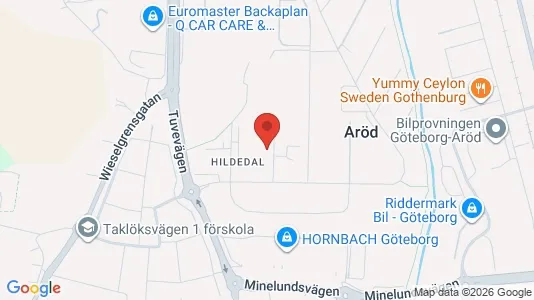 Kontorslokaler att hyra i Lundby - kort over placeringen
