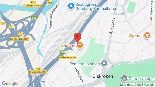 Kontorslokaler att hyra i Örgryte-Härlanda - kort over placeringen