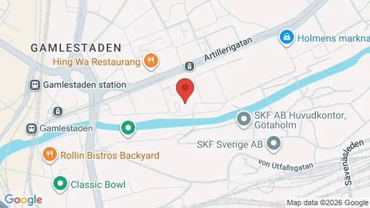 Kontorslokaler att hyra i Göteborg Östra - kort over placeringen