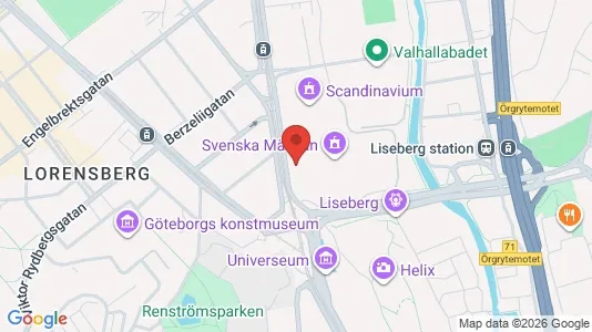 Coworking spaces att hyra i Örgryte-Härlanda - kort over placeringen