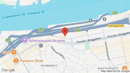 Kontorslokaler att hyra i Majorna-Linné - kort over placeringen