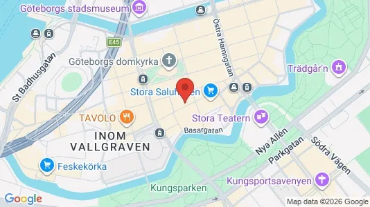 Kontorslokaler att hyra i Göteborg Centrum - kort over placeringen