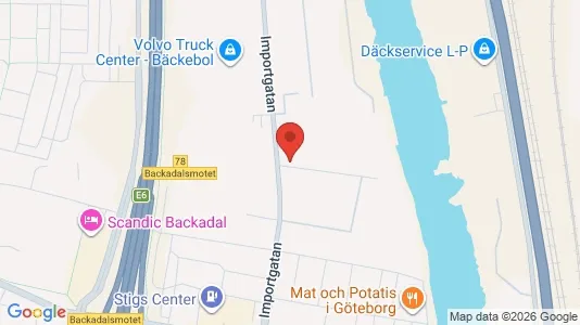 Kontorslokaler att hyra i Norra hisingen - kort over placeringen