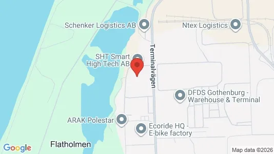 Kontorslokaler att hyra i Västra hisingen - kort over placeringen