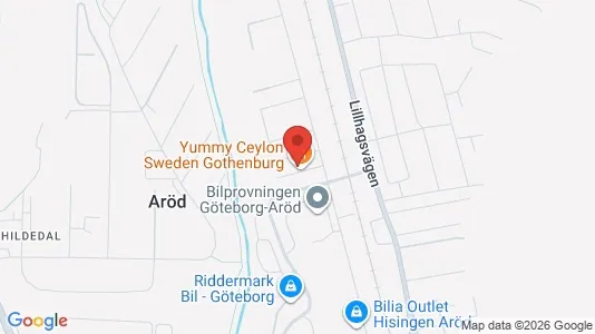 Kontorslokaler att hyra i Norra hisingen - kort over placeringen