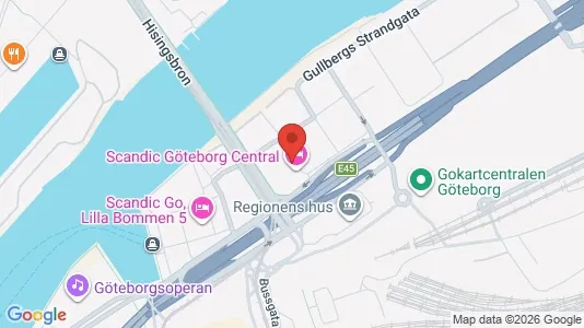 Kontorslokaler att hyra i Göteborg Centrum - kort over placeringen