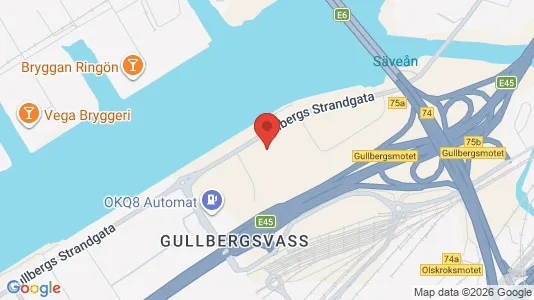 Kontorslokaler att hyra i Göteborg Centrum - kort over placeringen