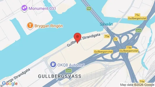 Kontorslokaler att hyra i Göteborg Centrum - kort over placeringen