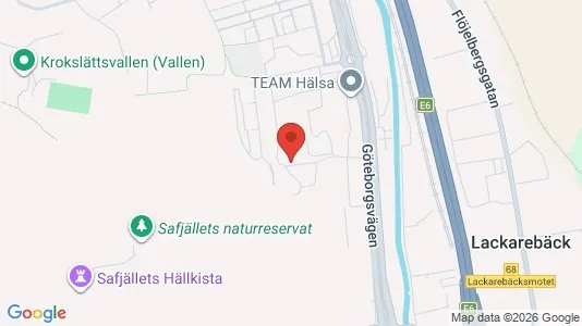 Kontorslokaler att hyra i Mölndal - kort over placeringen