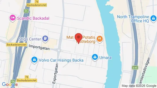 Kontorslokaler att hyra i Göteborg Östra - kort over placeringen