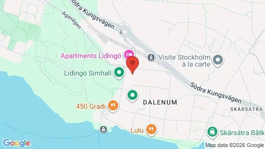 Kontorslokaler att hyra i Lidingö - kort over placeringen