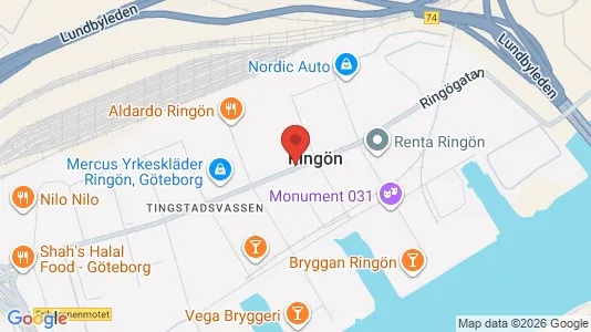 Kontorslokaler att hyra i Lundby - kort over placeringen