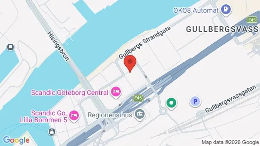 Kontorslokaler att hyra i Göteborg Centrum - kort over placeringen