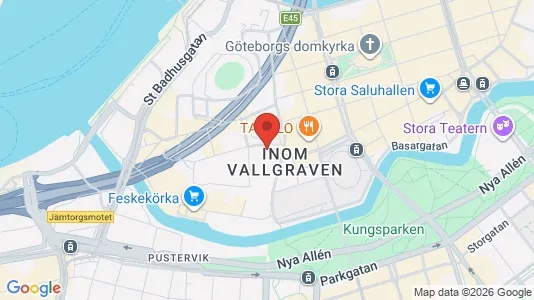 Kontorslokaler att hyra i Göteborg Centrum - kort over placeringen