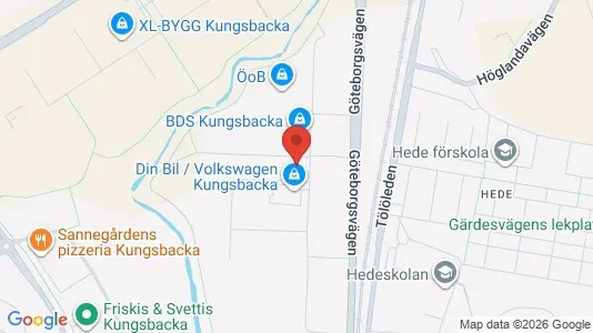 Kontorslokaler att hyra i Kungsbacka - kort over placeringen