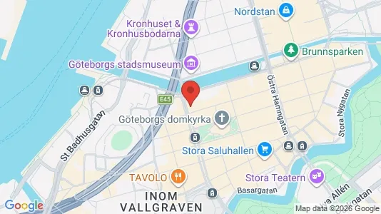 Kontorslokaler att hyra i Göteborg Centrum - kort over placeringen