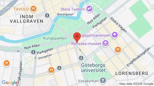 Kontorslokaler att hyra i Göteborg Centrum - kort over placeringen