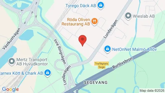 Kontorslokaler att hyra i Kirseberg - kort over placeringen