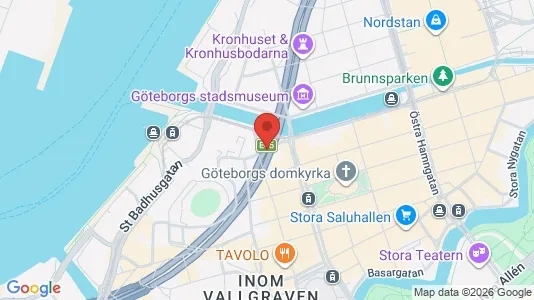 Kontorslokaler att hyra i Göteborg Centrum - kort over placeringen