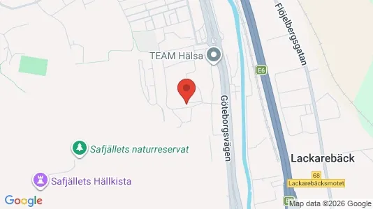 Kontorslokaler att hyra i Mölndal - kort over placeringen