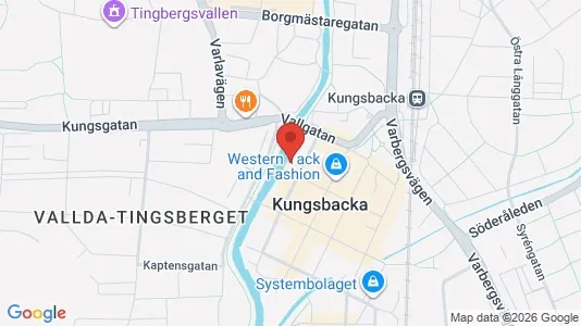 Kontorslokaler att hyra i Kungsbacka - kort over placeringen