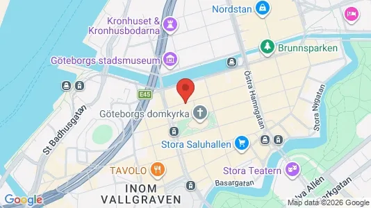 Kontorslokaler att hyra i Göteborg Centrum - kort over placeringen