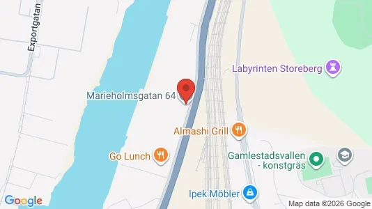 Kontorslokaler att hyra i Göteborg Östra - kort over placeringen