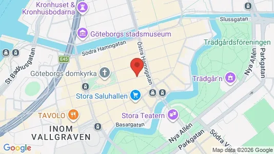 Kontorslokaler att hyra i Göteborg Centrum - kort over placeringen