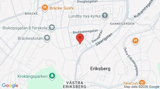 Kontorslokaler att hyra i Västra hisingen - kort over placeringen
