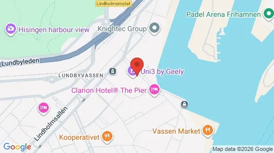 Kontorslokaler att hyra i Lundby - kort over placeringen