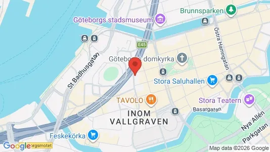 Kontorslokaler att hyra i Göteborg Centrum - kort over placeringen